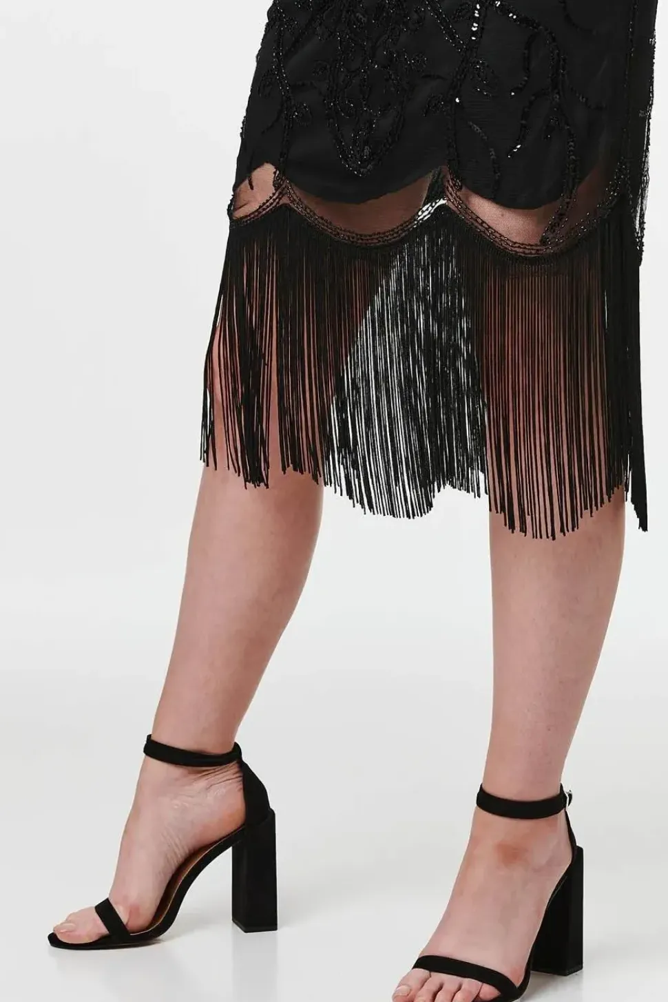 Sequin Embellished Slip Dress