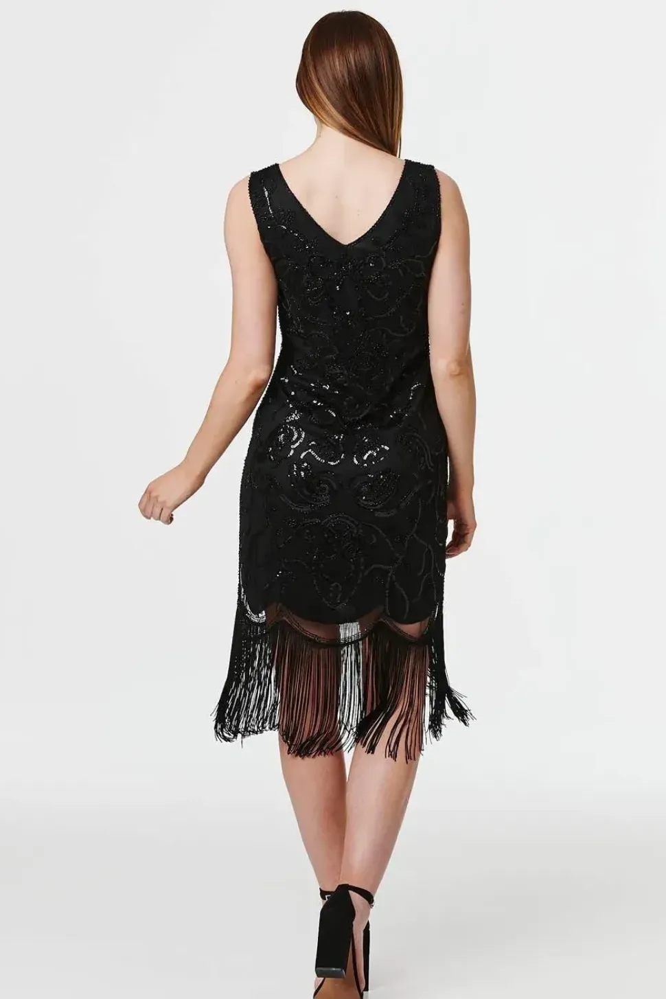 Sequin Embellished Slip Dress