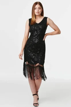 Sequin Embellished Slip Dress