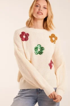 Sequin Flower Jumper