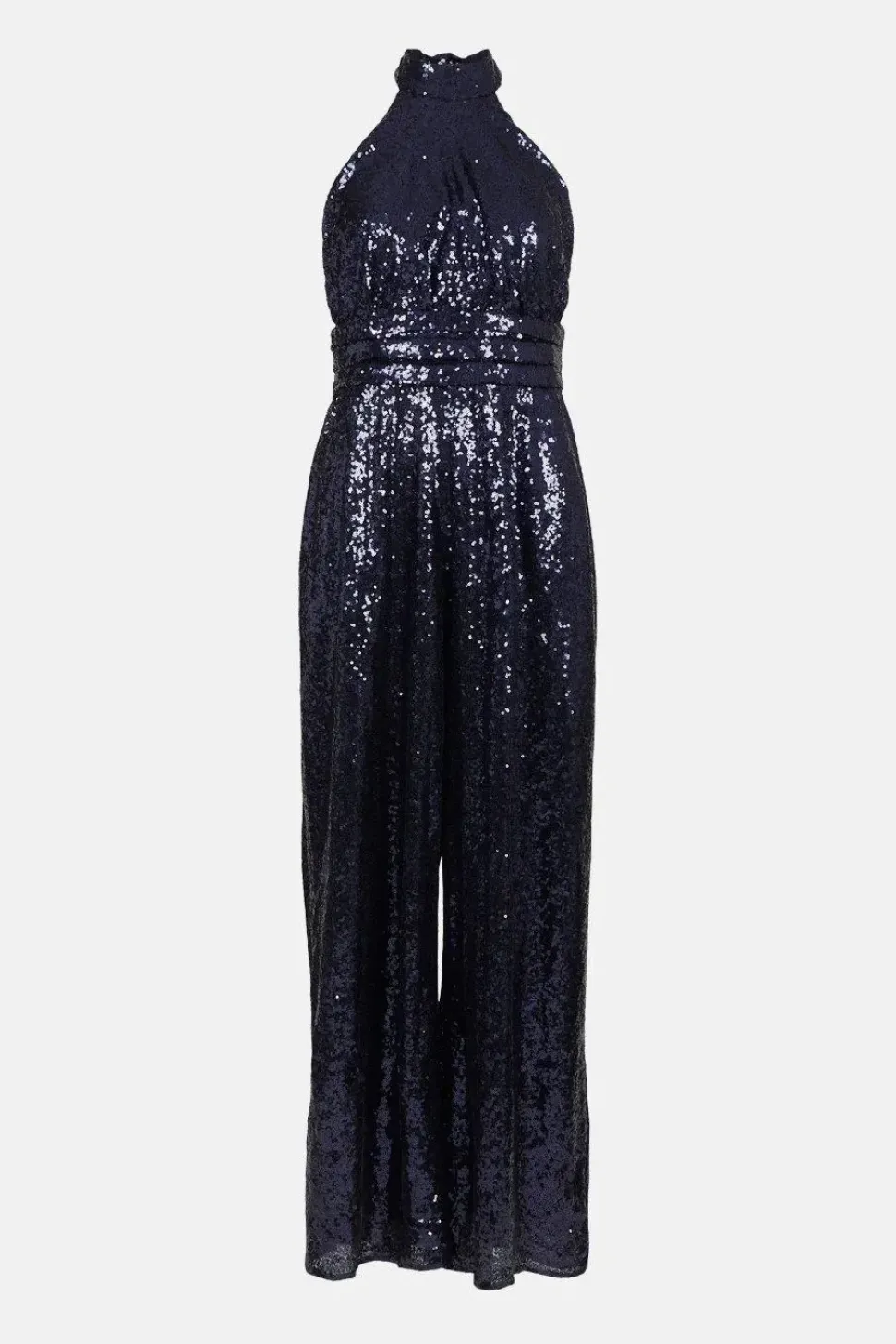 Sequin Halter Neck Jumpsuit