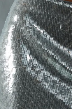 Sequin High Waisted Mini Skirt