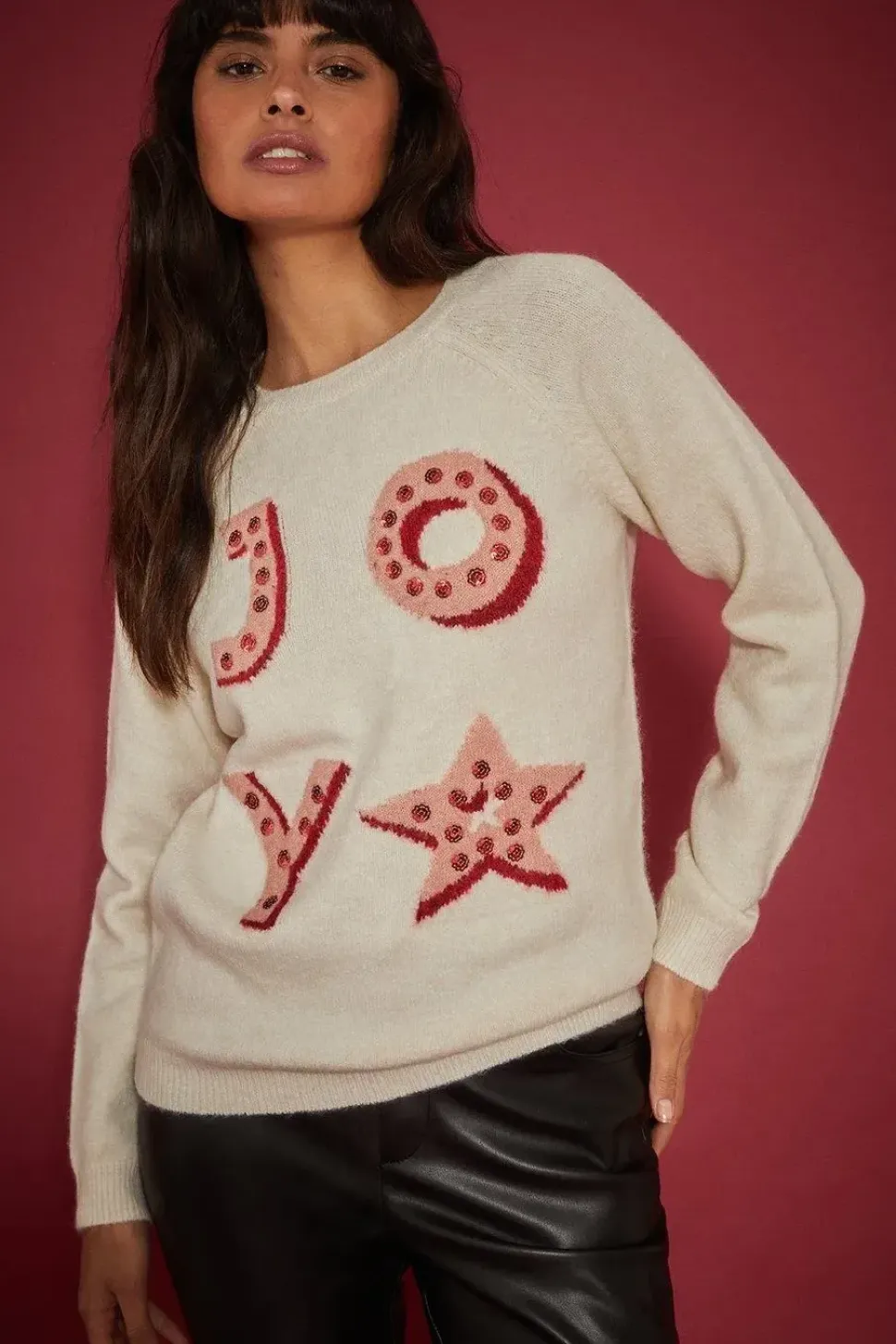Sequin Joy Christmas Jumper