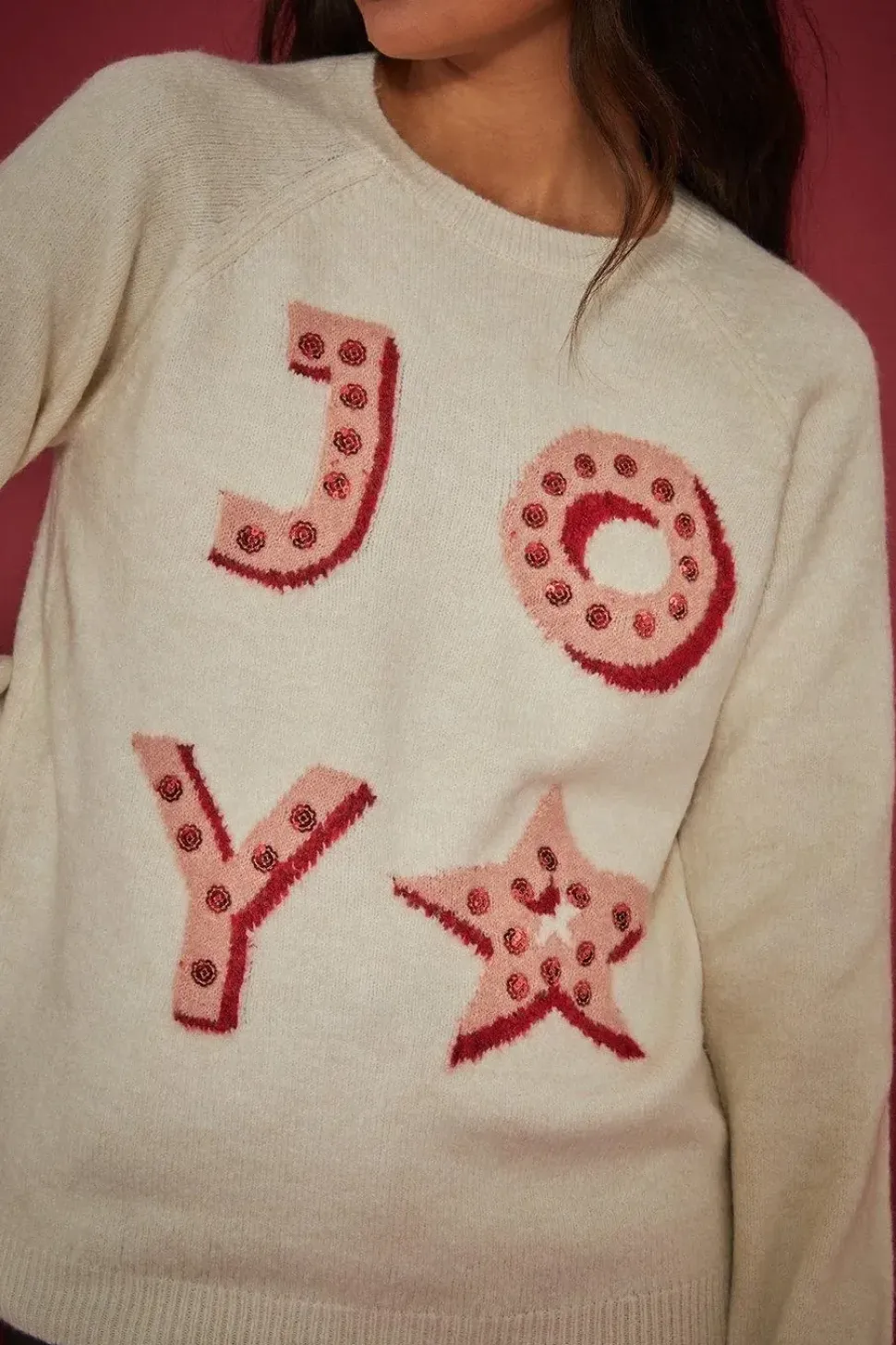 Sequin Joy Christmas Jumper
