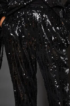 Sequin Kickflare Trouser