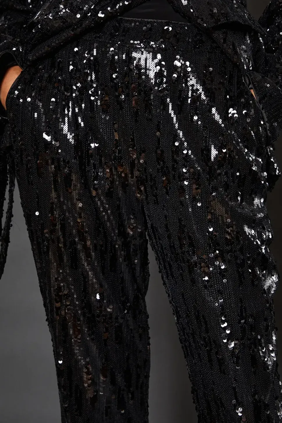 Sequin Kickflare Trouser