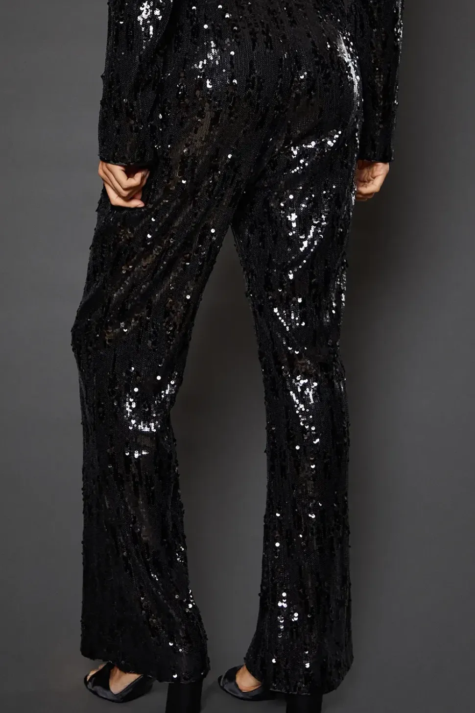 Sequin Kickflare Trouser