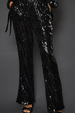 Sequin Kickflare Trouser