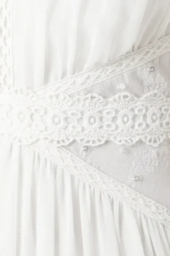 Sequin Lace Chiffon Maxi Wedding Dress