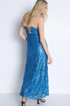 Sequin Lace Maxi Dress