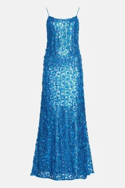 Sequin Lace Maxi Dress