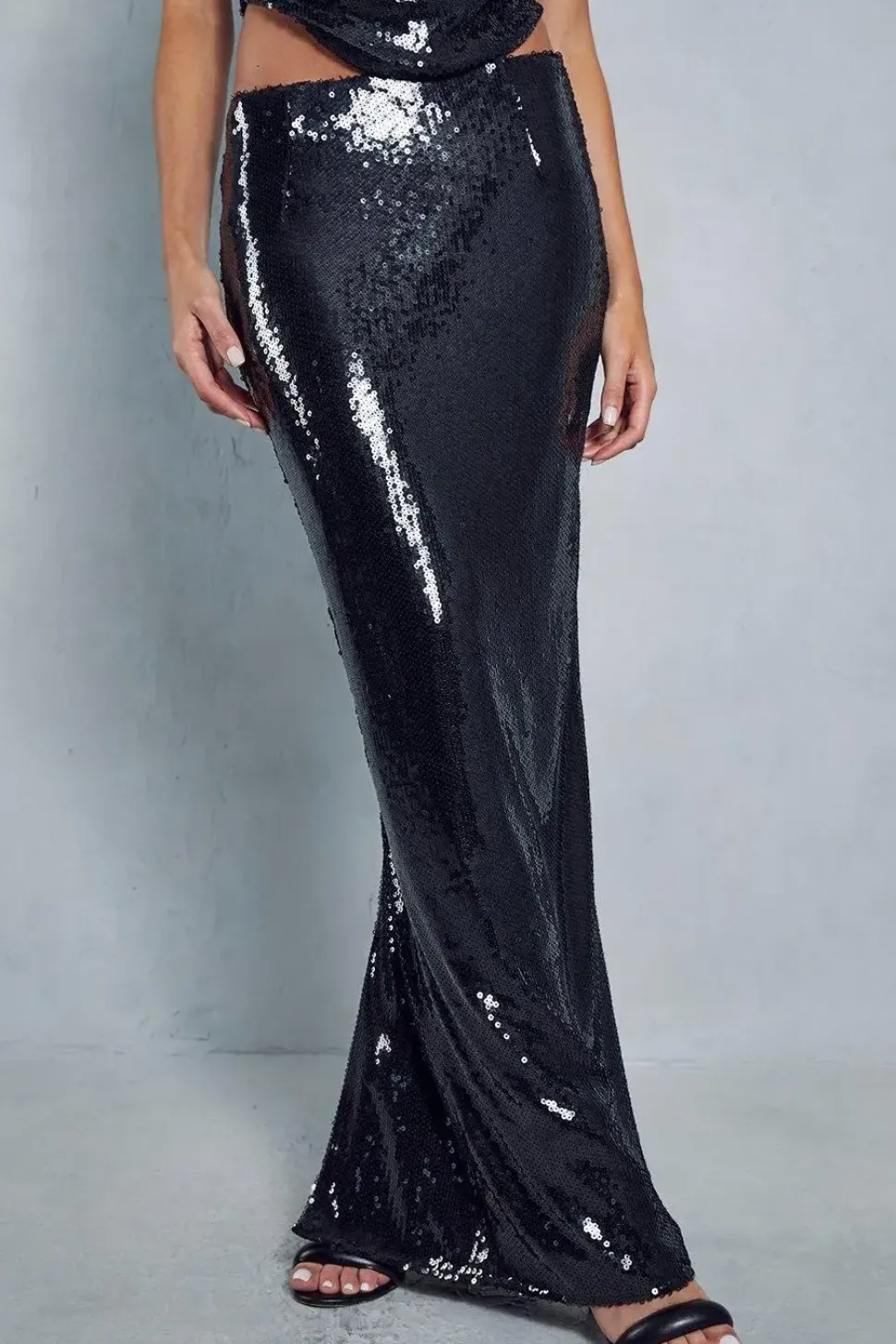 Sequin Maxi Skirt