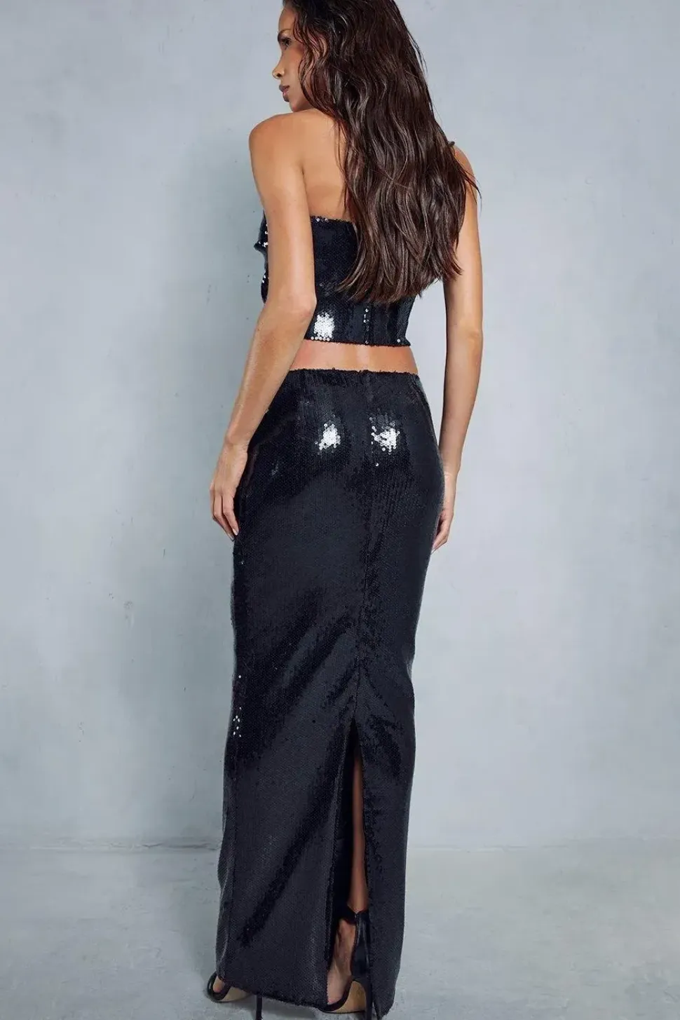 Sequin Maxi Skirt