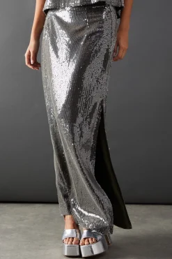 Sequin Maxi Skirt