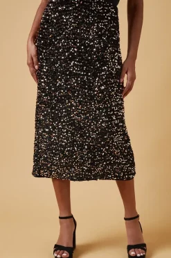 Sequin Midi Skirt