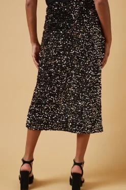 Sequin Midi Skirt