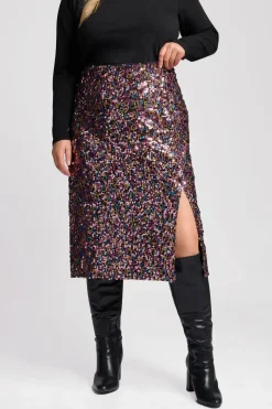 Sequin Midi Skirt