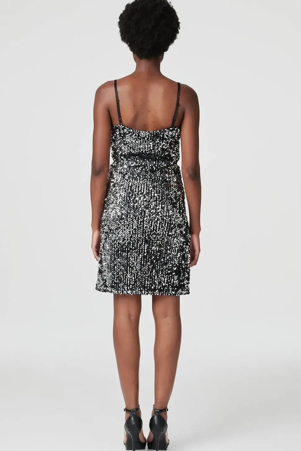 Sequinned Cami Slip Dress