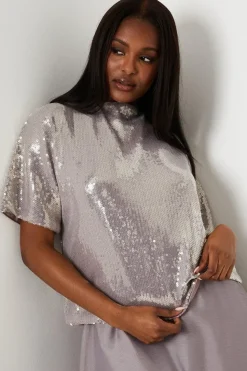 Sequin Oversized Tee