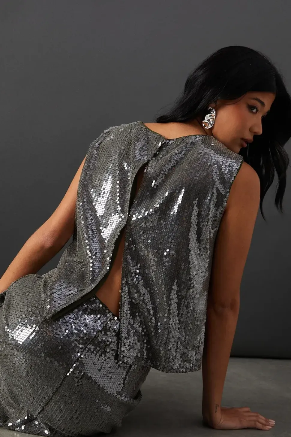 Sequin Sleeveless Tank