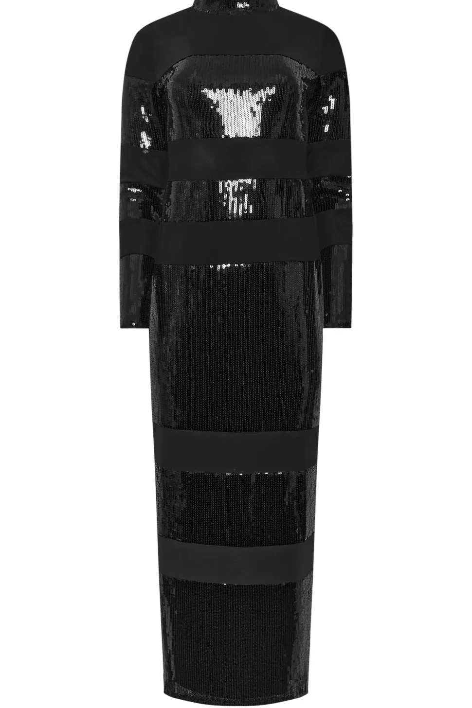 Sequin Stripe Maxi Dress