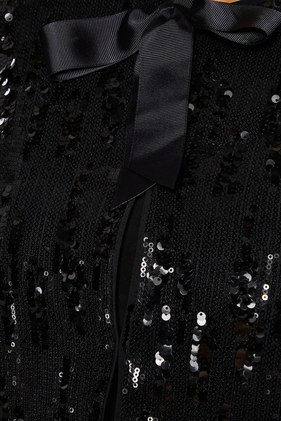 Sequin Tie Detail Jacket