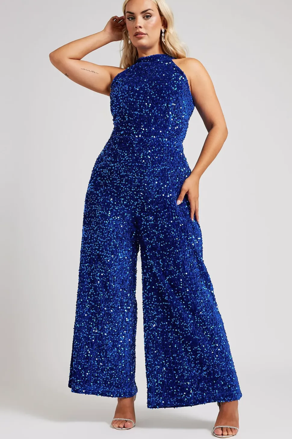 Sequin Velvet Jumpsuit
