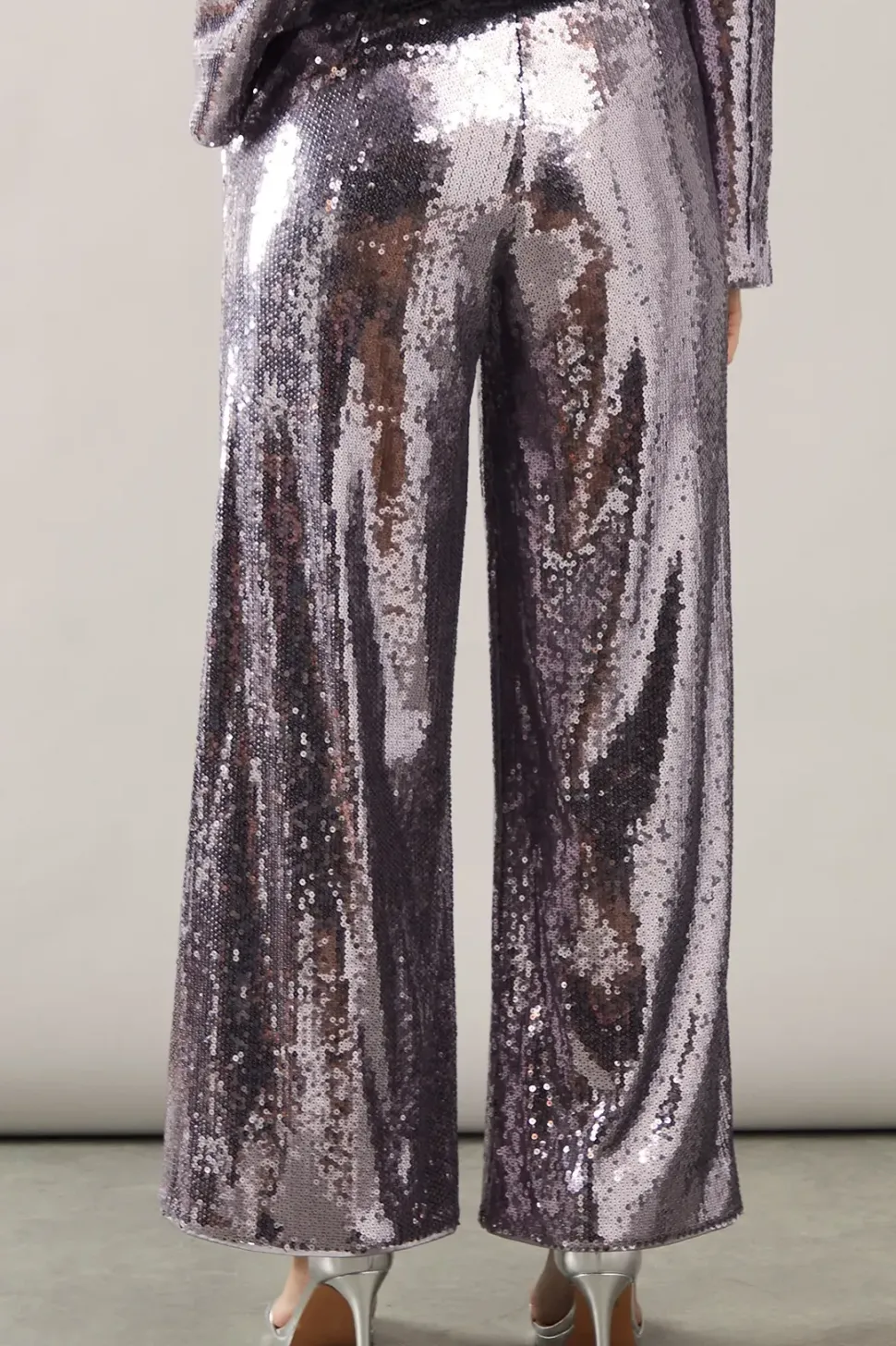 Sequin Wide Leg Trousers