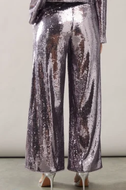 Sequin Wide Leg Trousers