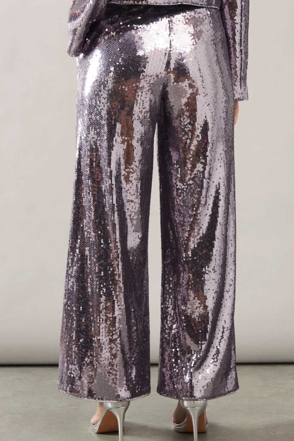 Sequin Wide Leg Trousers