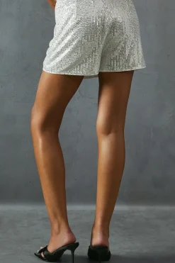 Sequin Wrap Over Skort