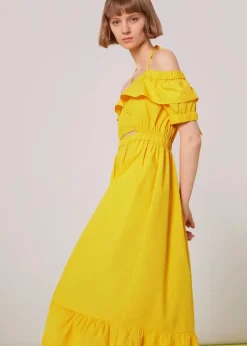 Serena Poplin Bardot Dress-