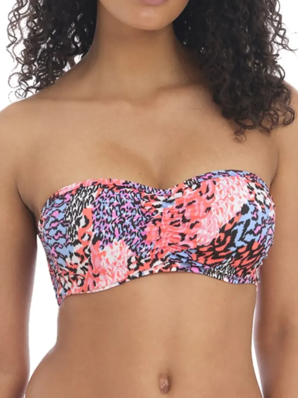 Serengeti Haze Bandeau Bikini Top Pink