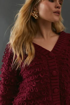 Shaggy Button Down Cardigan