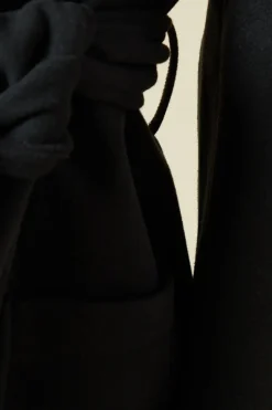 Shawl Collar Midi Coat