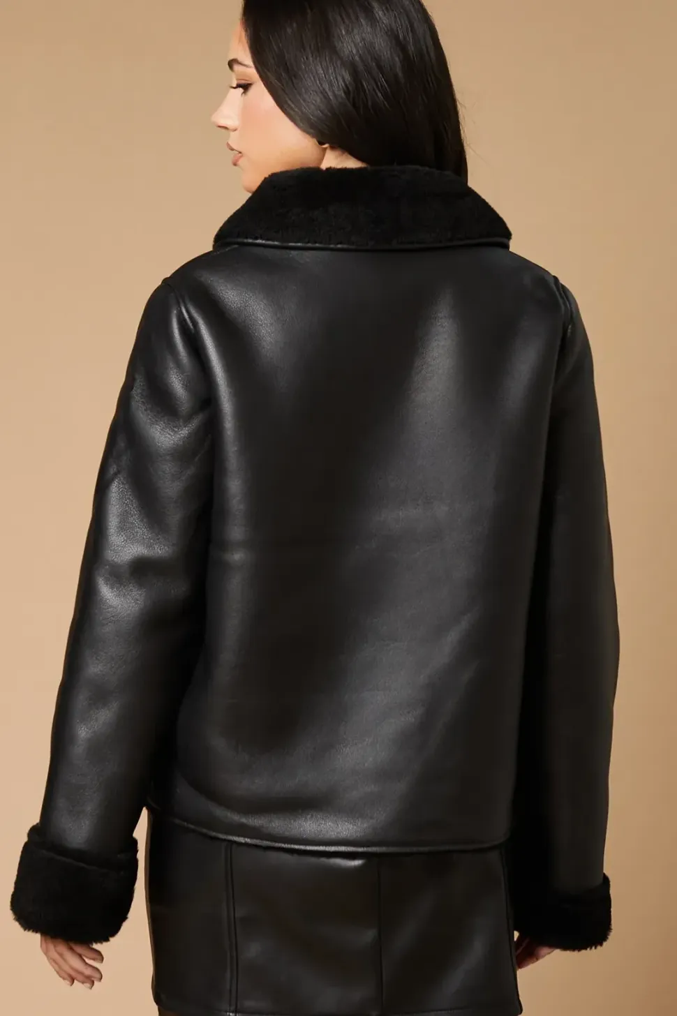 Shearling Bonded Short Jacket