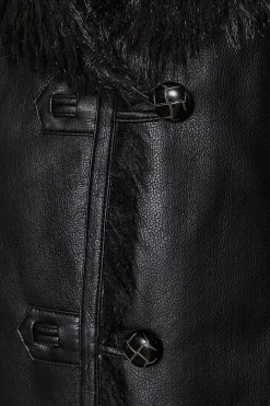 Shearling Suedette Jacket