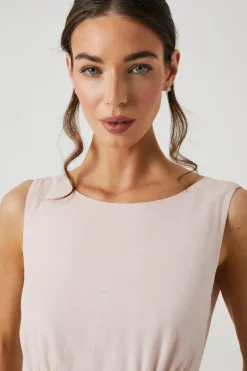 Shimmer Chiffon Cowl Back Bridesmaid Maxi Dress