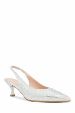 Shimmer 'Cordelia' Low Heel Slingback Court Shoe