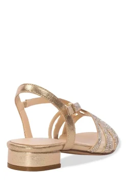 Shimmer 'Quest' Wide Fit Low Heel Sandal