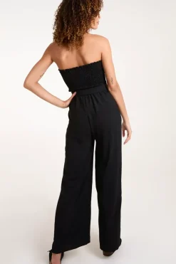 Shirred Bandeau Jumpsuit