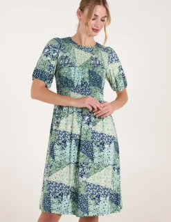 Shirred Bust Mini Dress