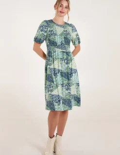 Shirred Bust Mini Dress