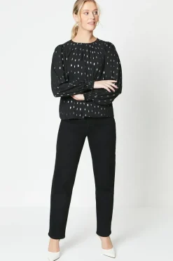 Shirred Cuff Blouse