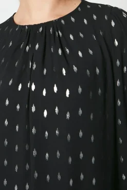 Shirred Cuff Blouse