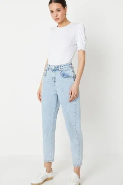 Shirred Cuff Top