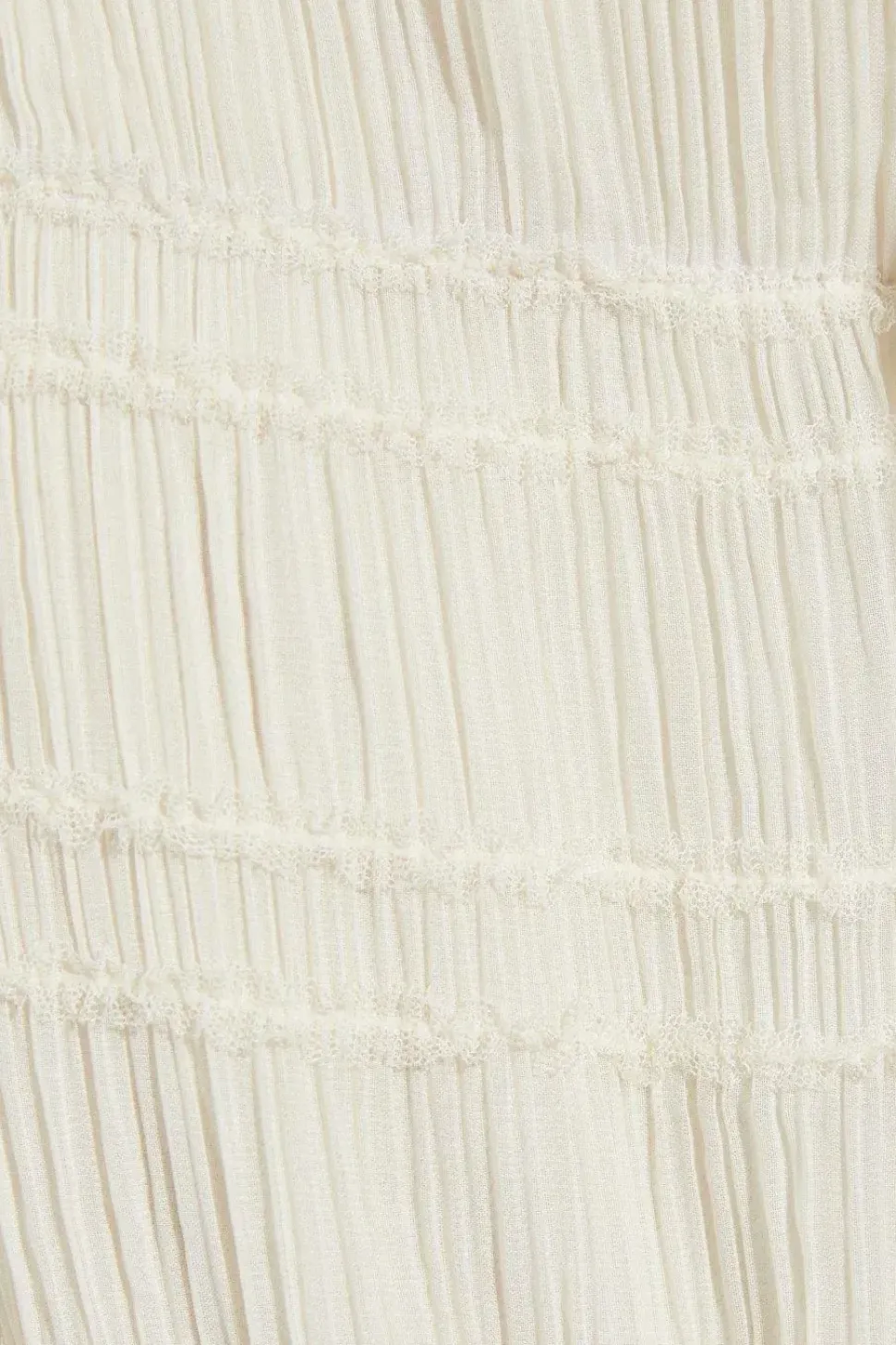 Shirred Frill Hem Midaxi Skirt