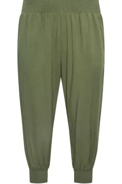 Shirred Harem Trousers