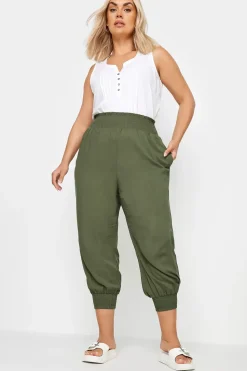 Shirred Harem Trousers