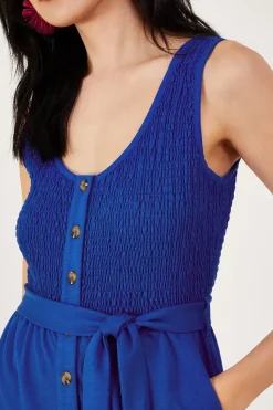 Shirred Jumpsuit